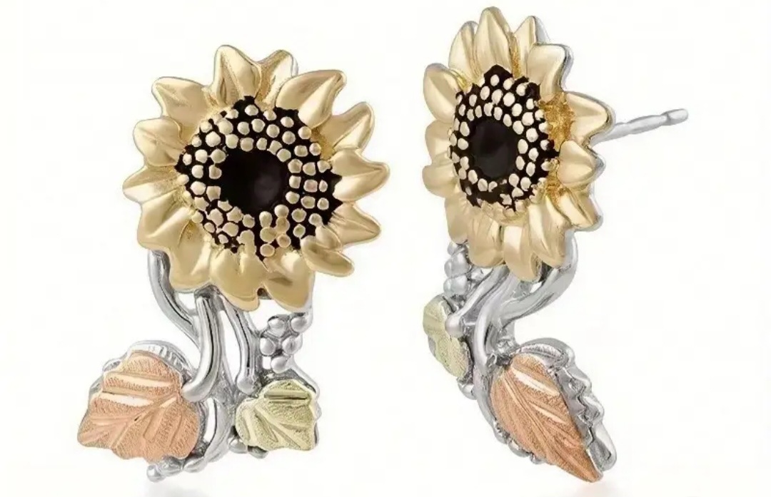 Vintage Sunflower Earings